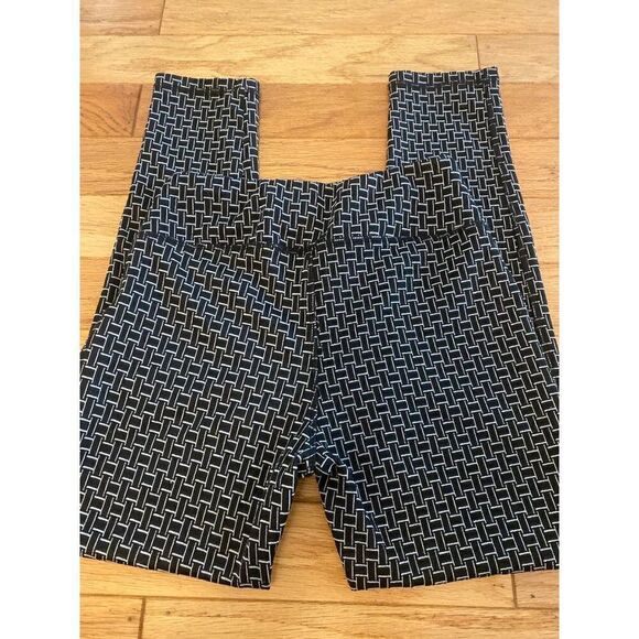 Ashley Blue, women's elastic waist, pull on, skinny patterned dress pants sz SM - Picture 4 of 9